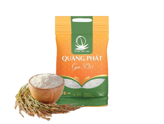 Gạo Quang Phát ST21 (túi 5kg)